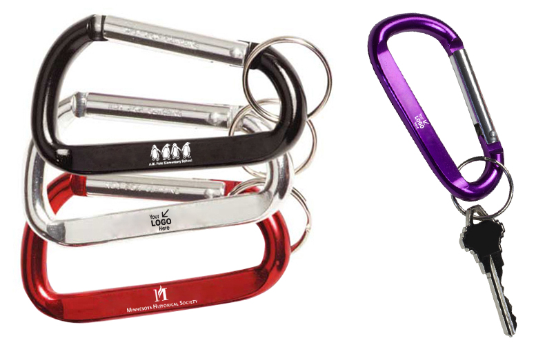 Large Size Carabiner Keyholder with Split Ring Attachment